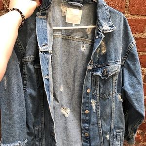 Long Denim Jacket from Zara